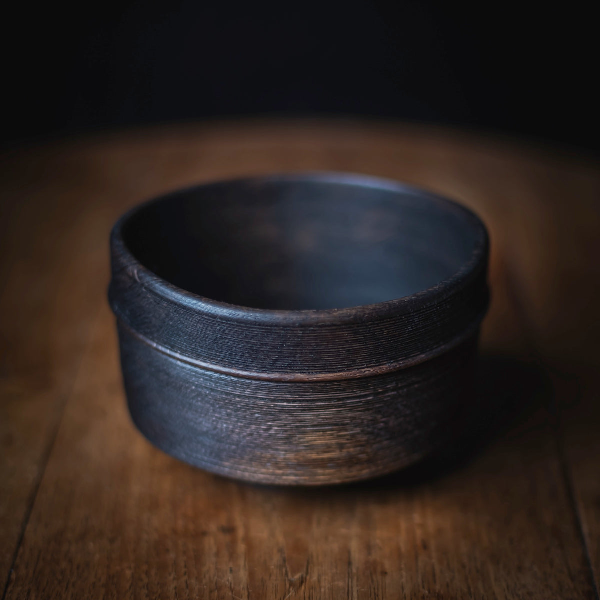 Ebonized Oak "Chawan" Object #774