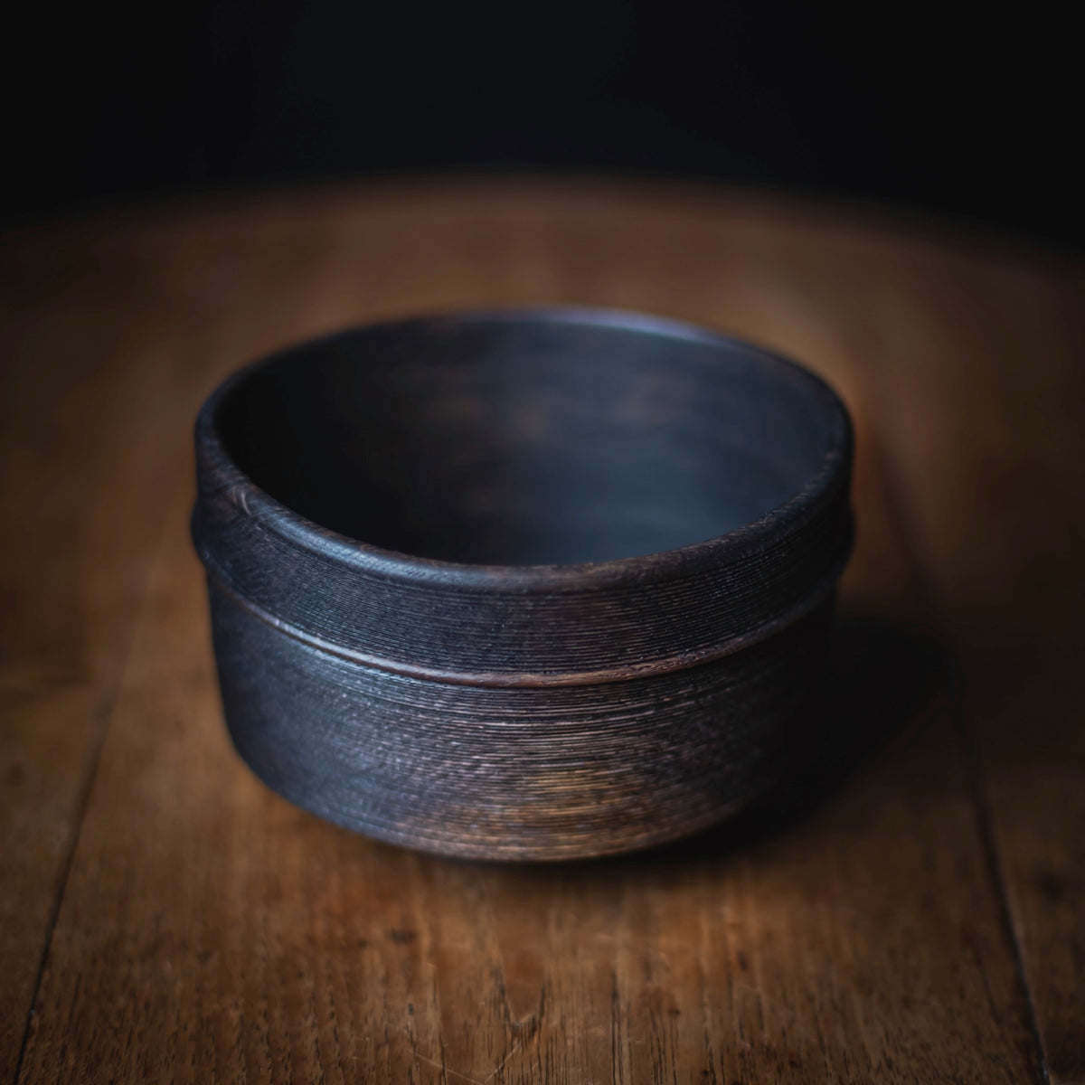 Ebonized Oak "Chawan" Object #774 (view 2)