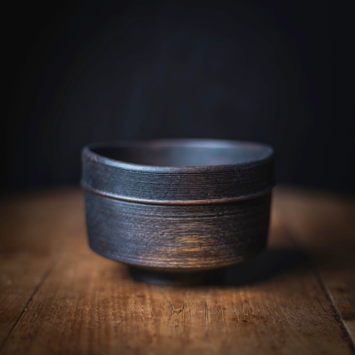 Ebonized Oak "Chawan" Object #774 (view 3)