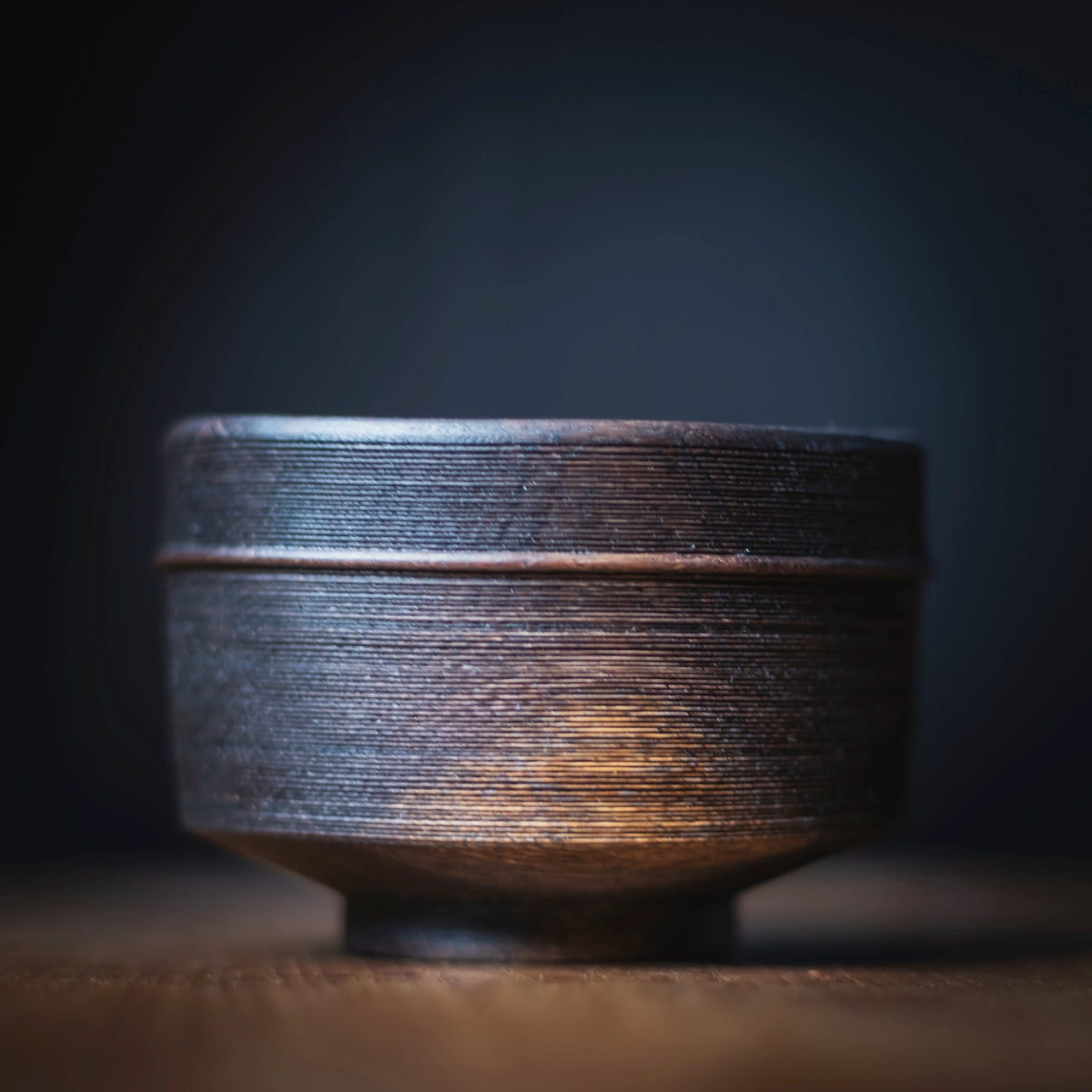 Ebonized Oak "Chawan" Object #774 (view 4)
