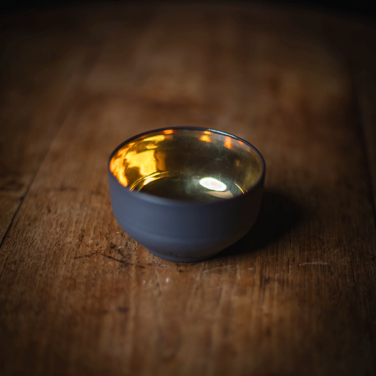 "Kontrapunkt" Golden Porcelain Cup #041 (view 2)