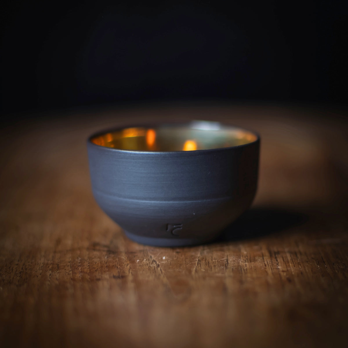 "Kontrapunkt" Golden Porcelain Cup #041 (view 3)
