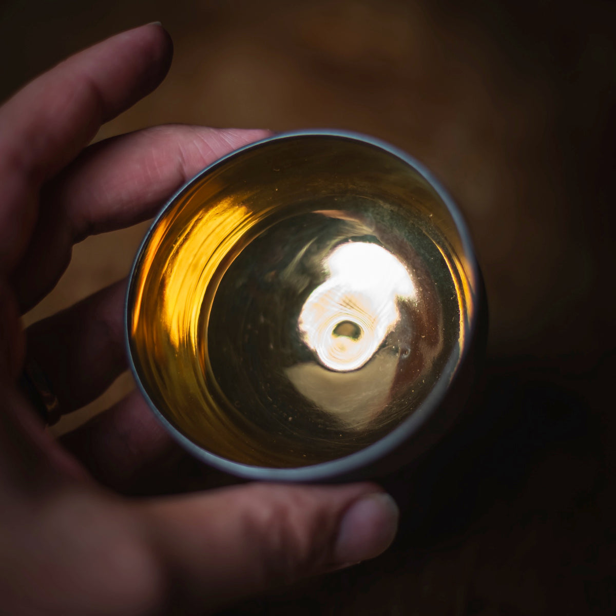 "Kontrapunkt" Golden Porcelain Cup #041 (view 5)