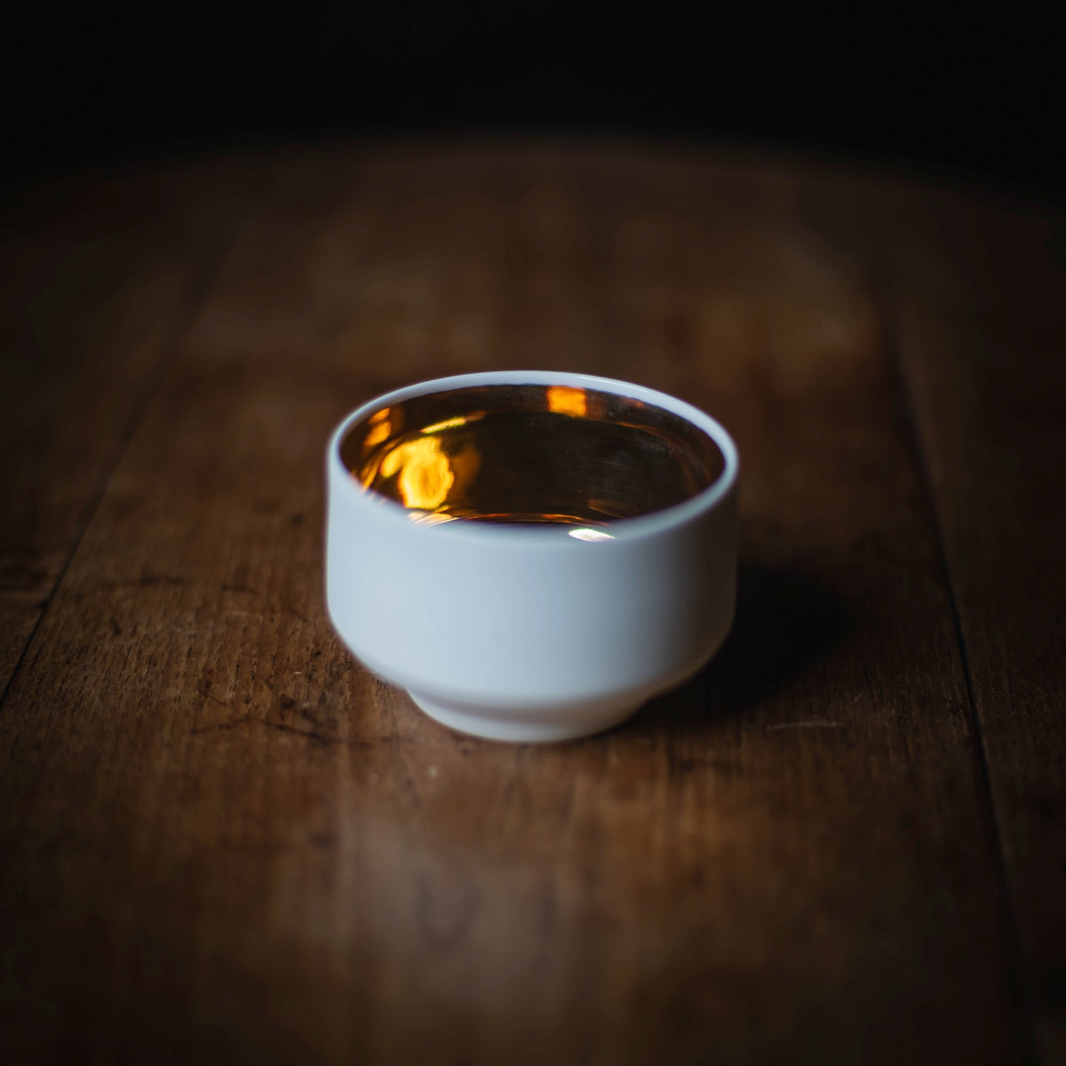 "Kontrapunkt" Golden Porcelain Cup #043 (view 2)