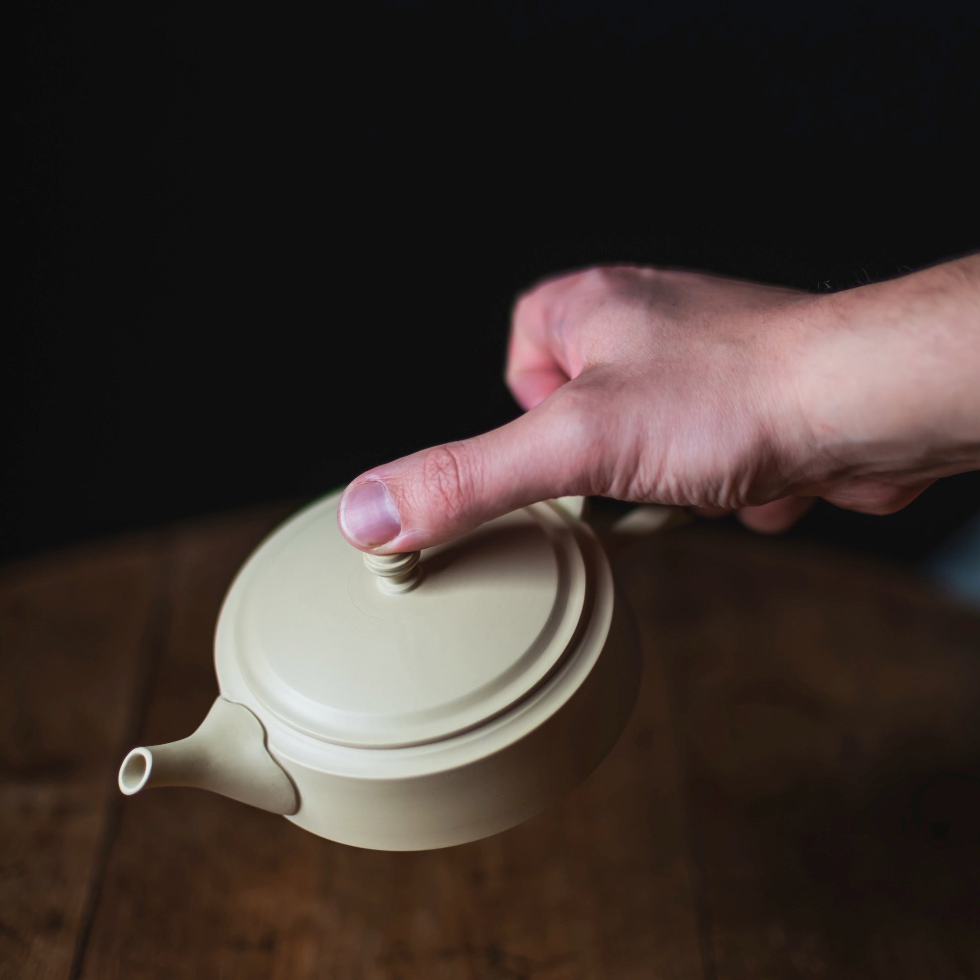 TAKASUKE Shiro Back-Handle Teapot #TS1 (view 9)