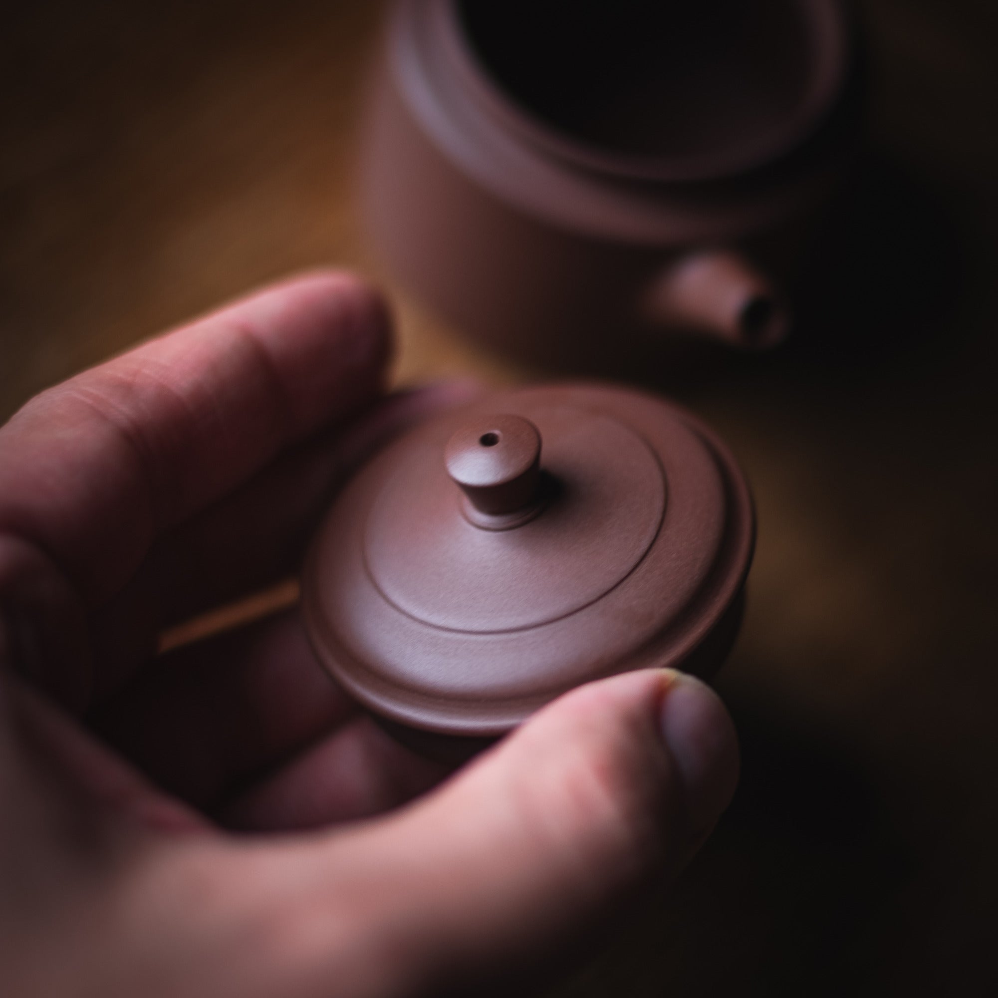 De Zhong 德钟壶 (ca. 120ml) – Back-Handle Teapot (view 12)