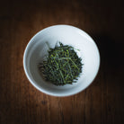 Koshun Sencha — dry leaf needles from Hoshino village, Yame, Fukuoka