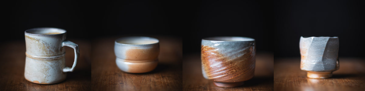 Soda-fired porcelain by Yufeng Wang