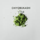 Chiyomukashi Matcha, powder heap on white paper