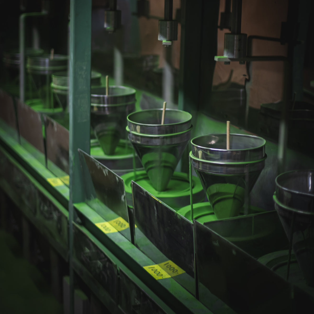 Okumidori Matcha, the stone mill hall at the farm in Toyota, Aichi