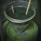 Okumidori Matcha, a granite stone mill grinding tencha at the farm